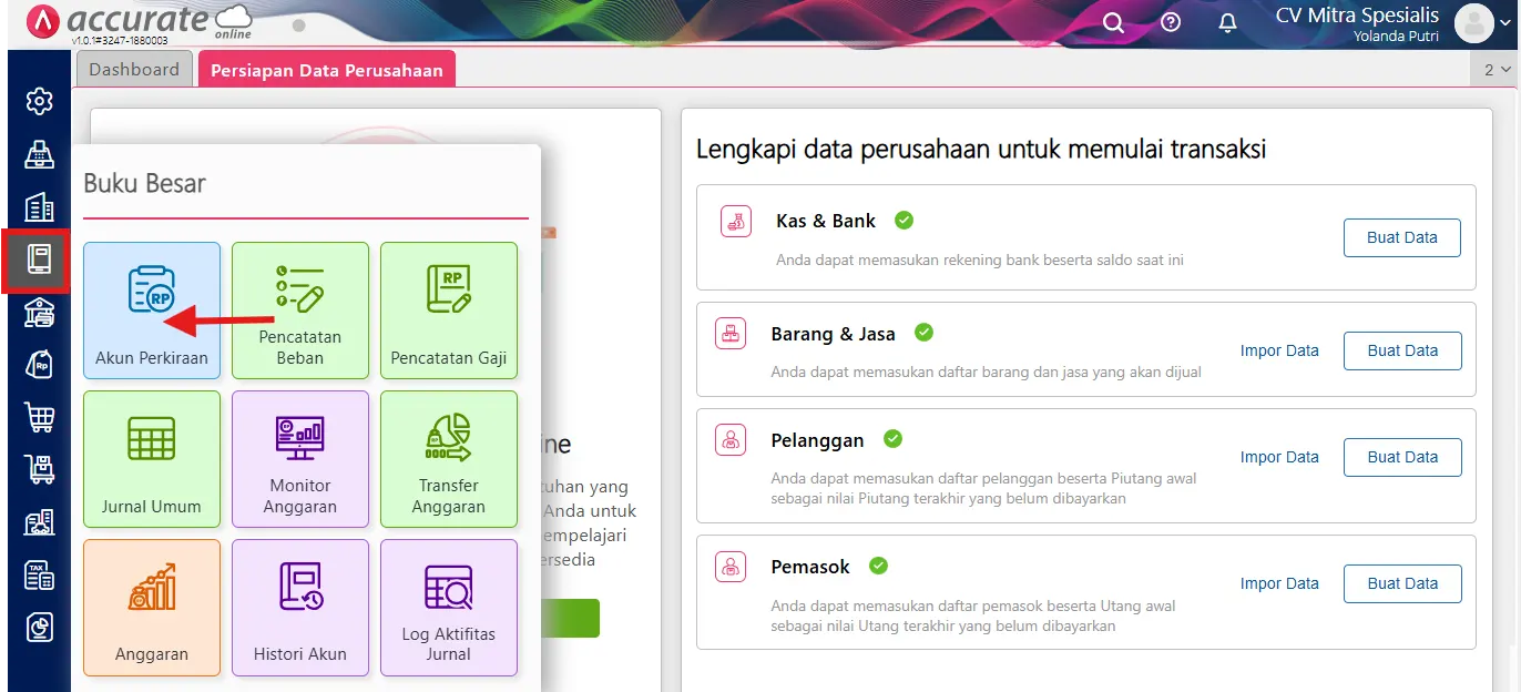 mencatat penjualan gift voucher